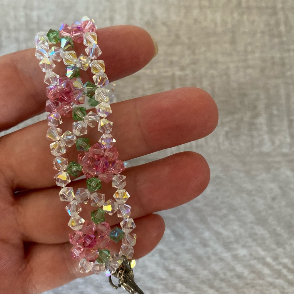 Swarovski beads women bracelet